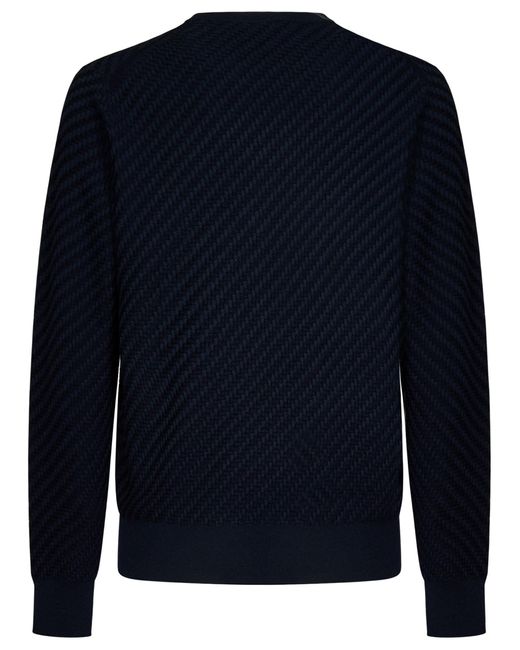 Brioni Blue Sweater for men