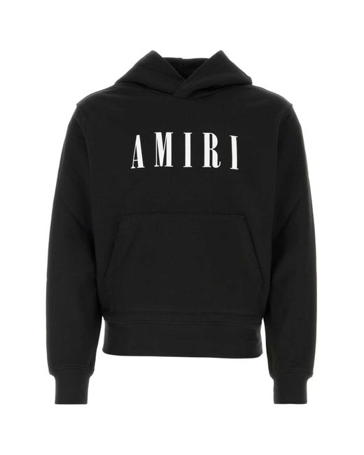 Amiri Black Cotton Sweatshirt for men