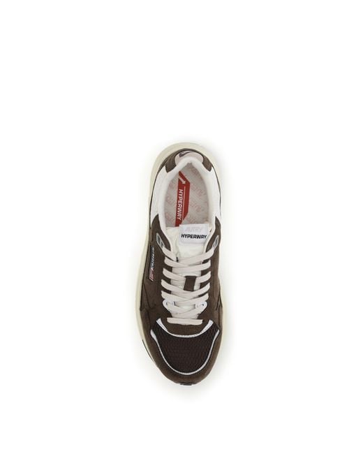 Autry White Hyperway Low Sneakers for men