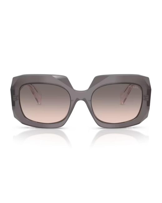 Prada Gray Prada Pr B23S 20F70S Grigio Sunglasses