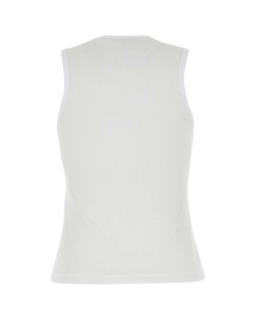 J.W. Anderson White Jw Anderson Cotton Tank Top