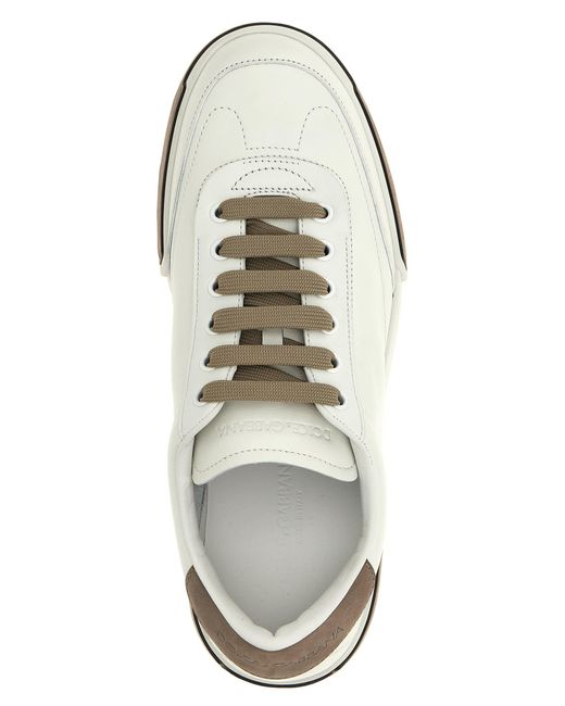 Dolce & Gabbana White 'Portofino Yatch' Sneakers for men