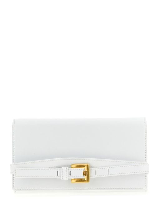 Balmain White 'Shuffle' Wallet Chain