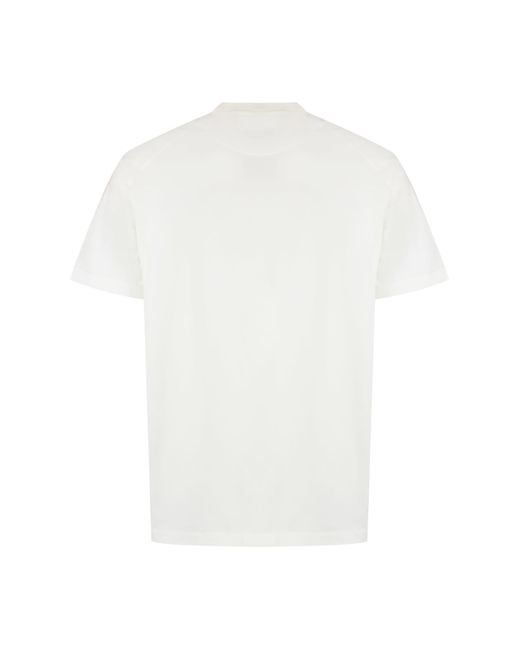 Y-3 White Cotton Crew-neck T-shirt