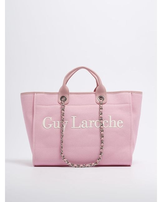 Guy Laroche Pink Corinne Large Shopping Bag