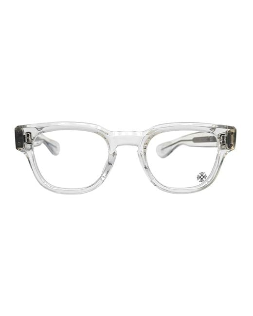 Chrome Hearts Black Cuntvoluted - Crystal Rx Sunglasses for men