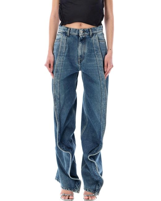 Y. Project Blue Evergreen Banana Jeans for men