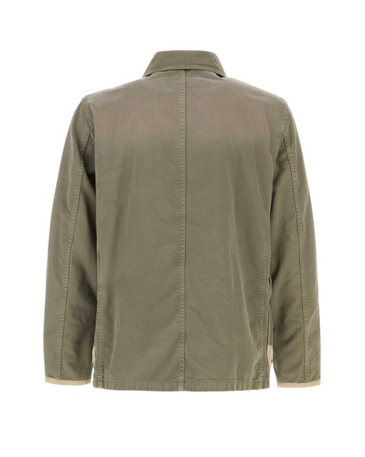 Fay Green Army Twill Jacket for men