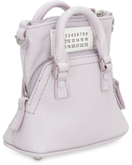 Maison Margiela Purple 5Ac Classique Baby Leather Crossbody Bag Calf Shoulder