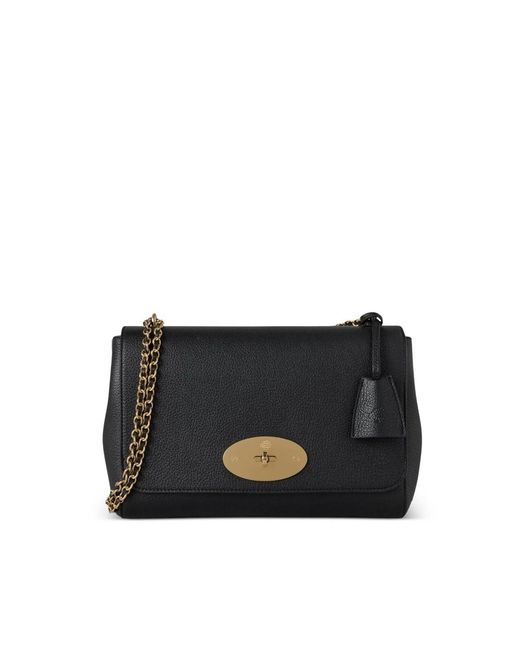 Mulberry Black Glossy Chain Cross Body Bag