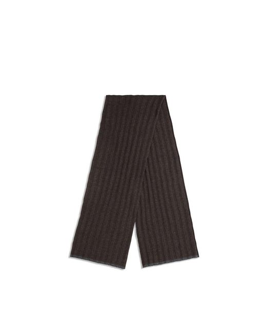 Brunello Cucinelli Brown Cashmere Scarf for men