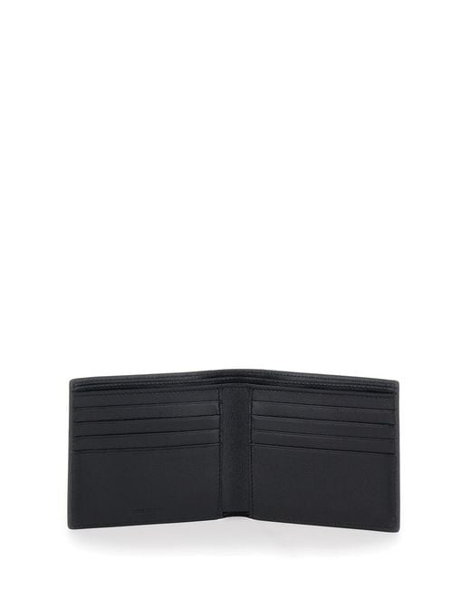 Balenciaga Black Bifold Wallet Leather Calfskin for men
