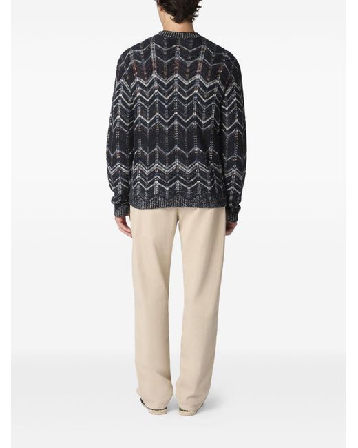 Missoni Black Cardigan V-Neck Cotton Cardigans for men