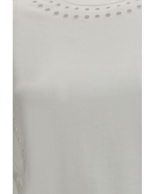 Isabel Marant Gray Odyle Cotton T-Shirt T-Shirts