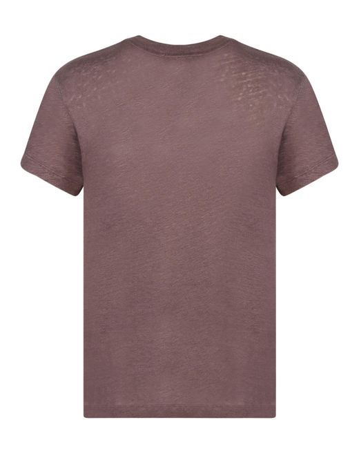 IRO Purple Linen T-Shirt