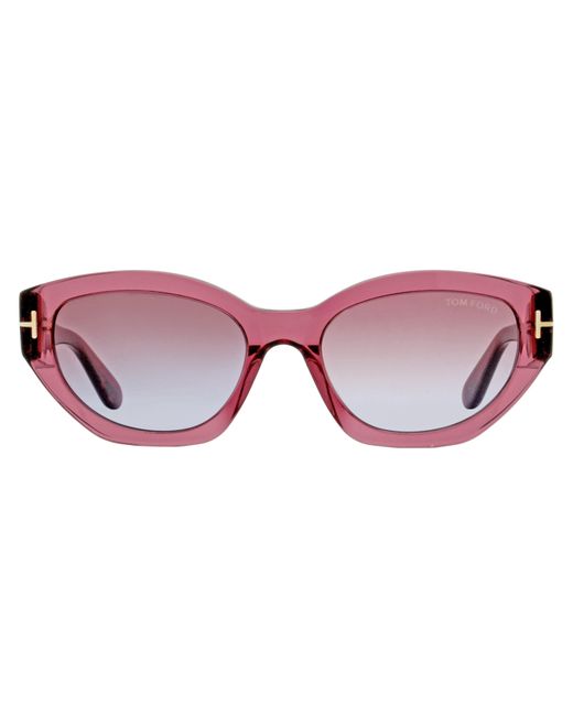 Tom Ford Black Penny Sunglasses Tf1086 66Y 55Mm Ft1086 Plastic (Acetate)