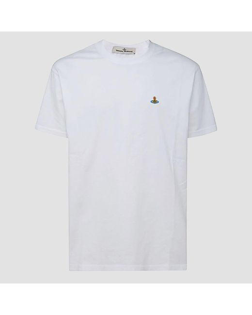Vivienne Westwood White Cotton T-Shirt for men