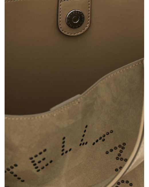 Stella McCartney Green Stella Logo Crossbody Bag Polyamide