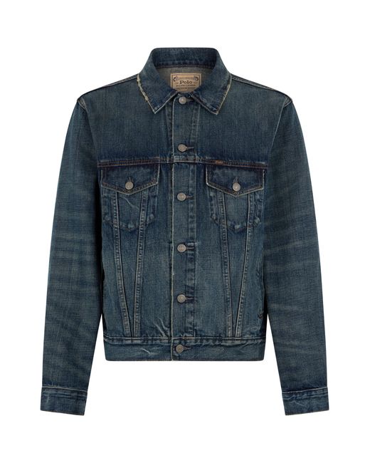 Polo Ralph Lauren Blue Denim Jacket Cotton for men