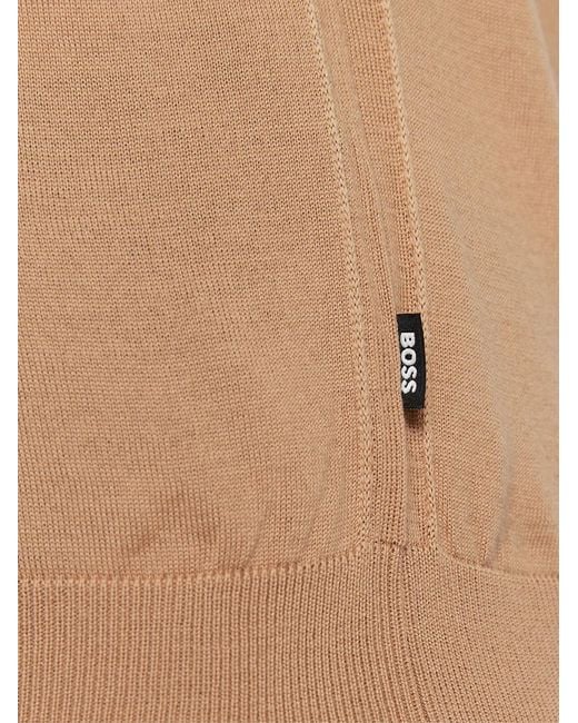 Boss Blue Musso Turtleneck Sweater Clothing Knitwear for men