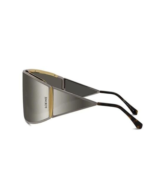 Loewe Gray Sunglasses Palladium- Metal Eyewear
