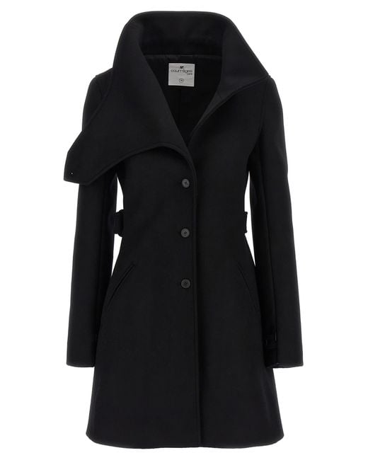 Courreges Black 'Heritage' Coat
