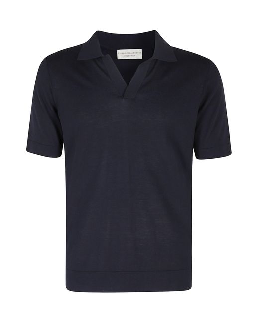 FILIPPO DE LAURENTIIS Black Polo Mm Skipper Cotone 1 Filo for men
