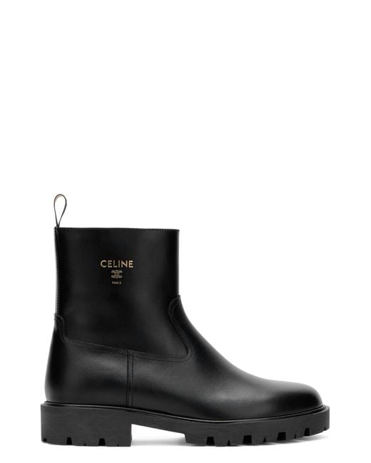 Céline Black Margaret Boots Leather Calfskin