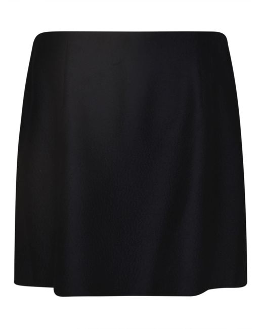 Prada Black Logo Fringed Skirt