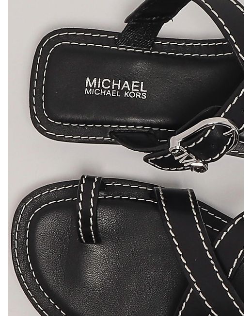 Michael Kors Black Ashton Flat Thong Sandal