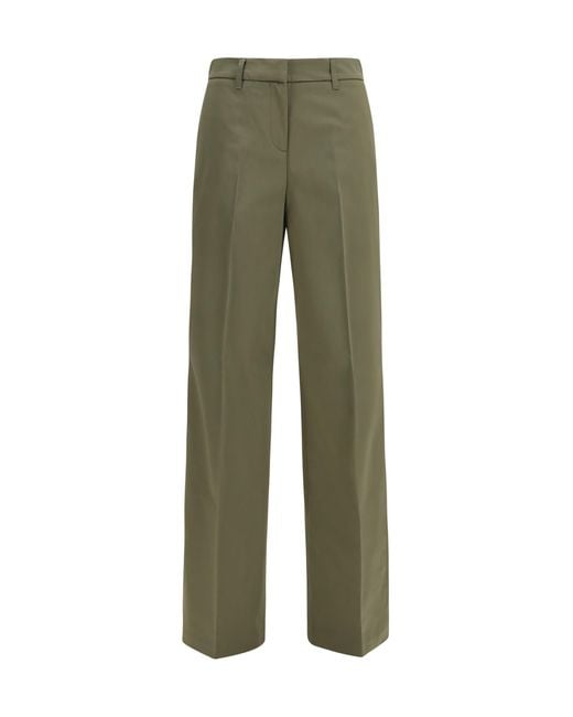 True Royal Green Niki Pants Cotton; Elastane