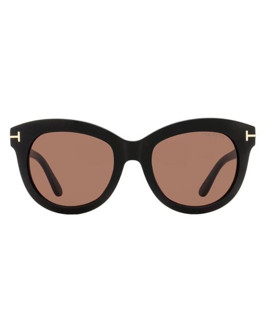 Tom Ford Black Odette Sunglasses Tf1189 01E 53Mm Ft1189 Plastic (Acetate)