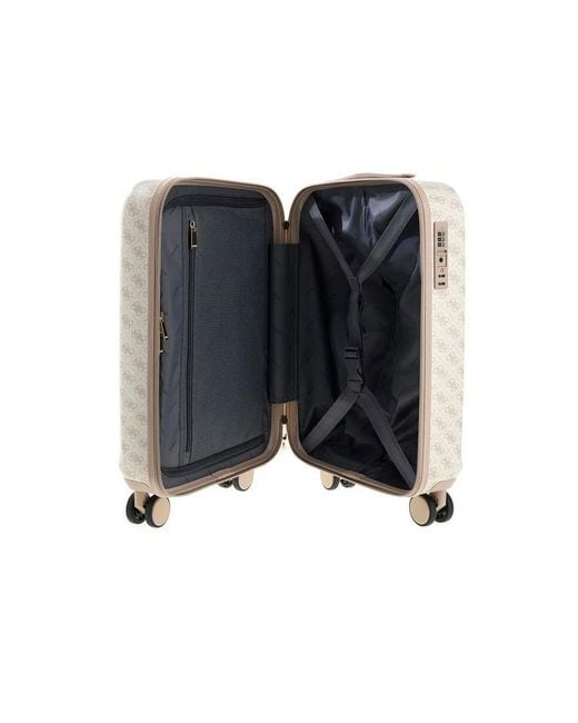 Guess White Suitcase Bamboo Bags Suitcases