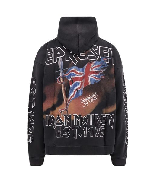 Represent Black Iron Maiden X Steed Cotton Sweatshirt for men