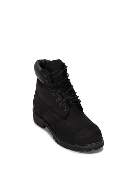 Timberland Black Premium 6 Inch Lace Up Waterproof for men