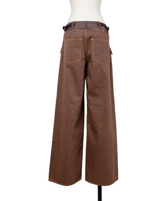 Sacai Red Denim Pants Trousers