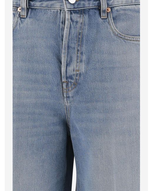 Gucci Blue Cotton Denim Jeans Trousers