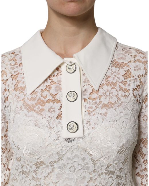 Dolce & Gabbana White Short Dresses