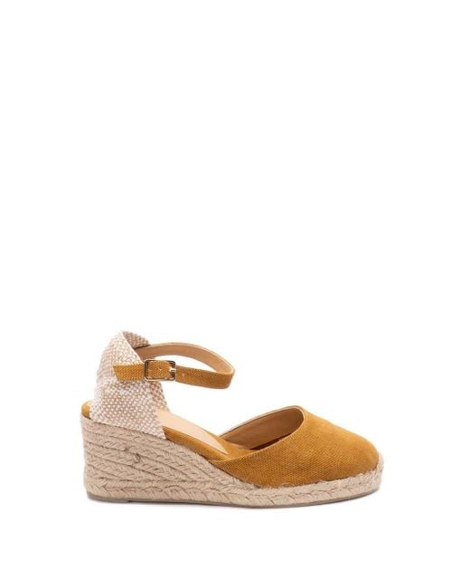 スリッポン Castaner SS25 ESPADRILLA CAROL (CAROL 6 002 SAND) CASTAÑER ALPARGATAS WEDGE ESPADRILLES CARINA BLACK WOMEN'S