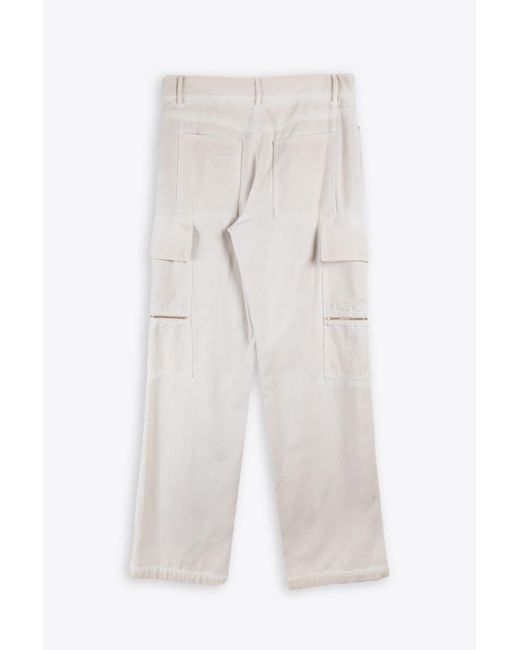 1017 ALYX 9SM White Skater Pant Cream Denim Cargo Pant - Skater Pant for men