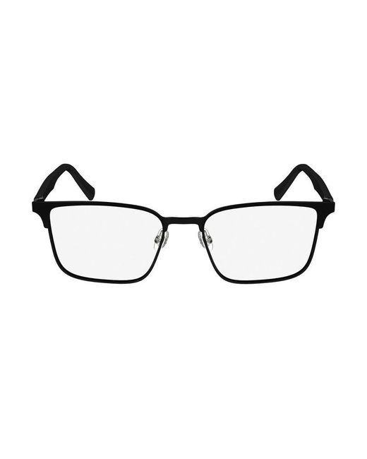 Ferragamo Black Eyeglasses Square Full Rim, Matte Frame And Clear Demo Lens Lens Sf2226002 for men