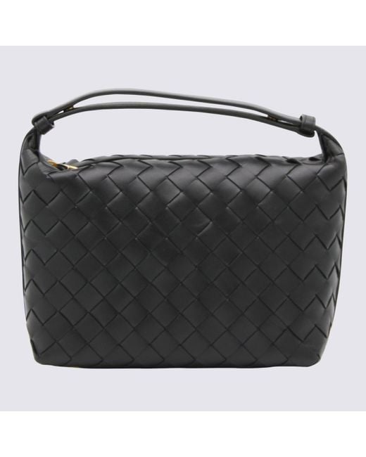 Bottega Veneta Black Leather Wallace Shoulder Bag