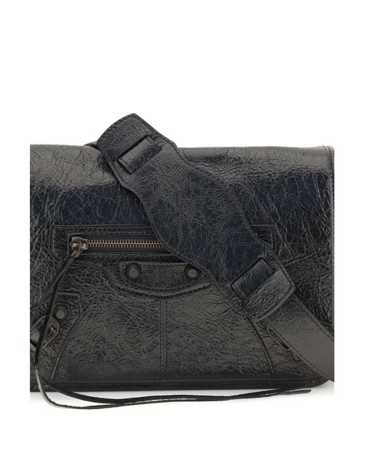Balenciaga Black Shoulder Bag Le City Lambskin (Ovis Aries) for men