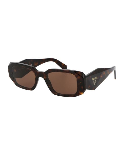Prada Multicolor Pr 17ws Rectangle-frame Acetate Sunglasses