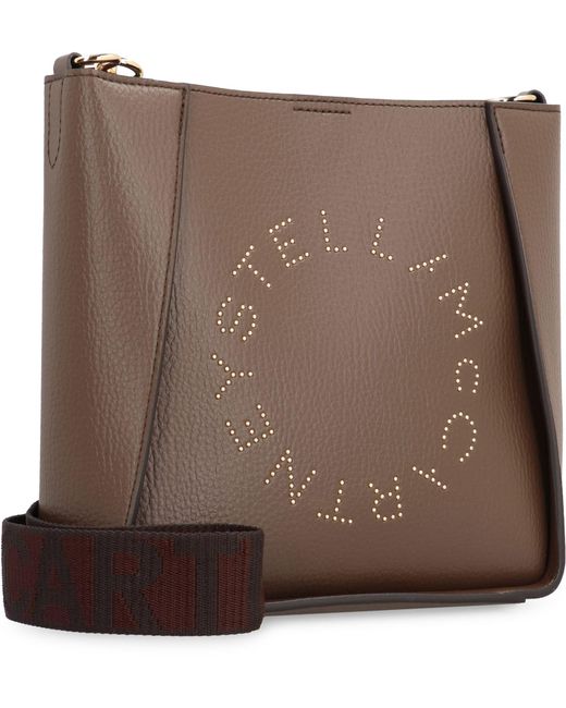 Stella McCartney Brown Stella Logo Shoulder Bag