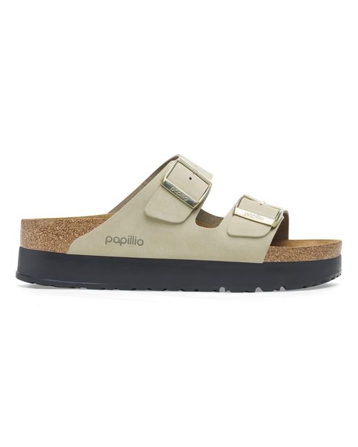 Birkenstock Arizona Platform Eucalyptus in White | Lyst