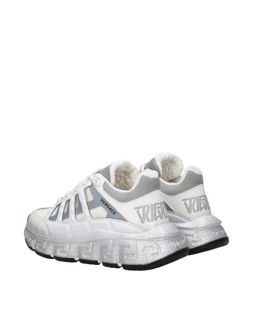 Versace White 'Trigreca' Sneakers