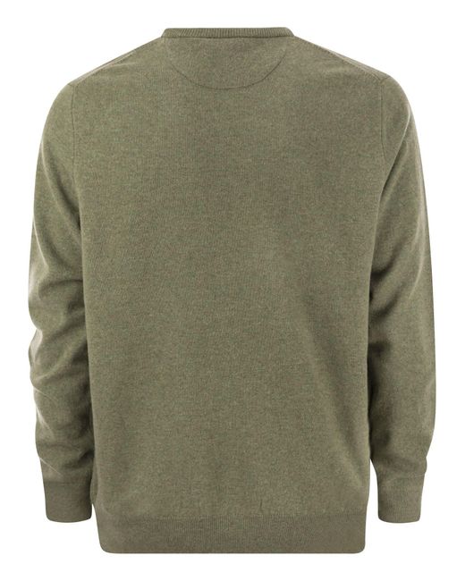 Polo Ralph Lauren Green Crew-Neck Wool Sweater for men