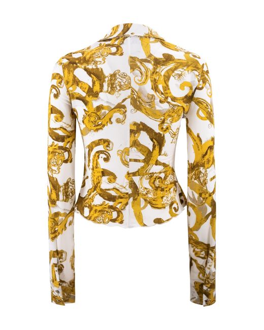Versace Metallic Watercolour Couture Shirt