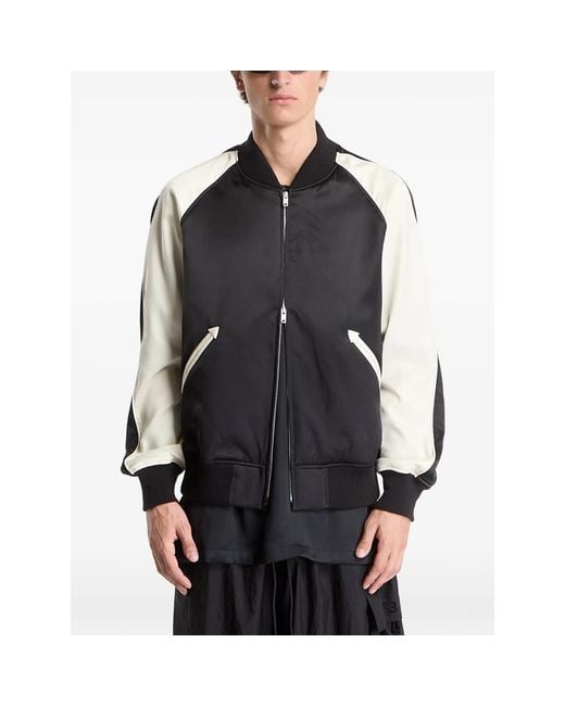 Adidas Black Bomber Jacket-Neutrals Polyester for men